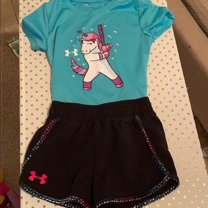 Girls Under Armour Short Set